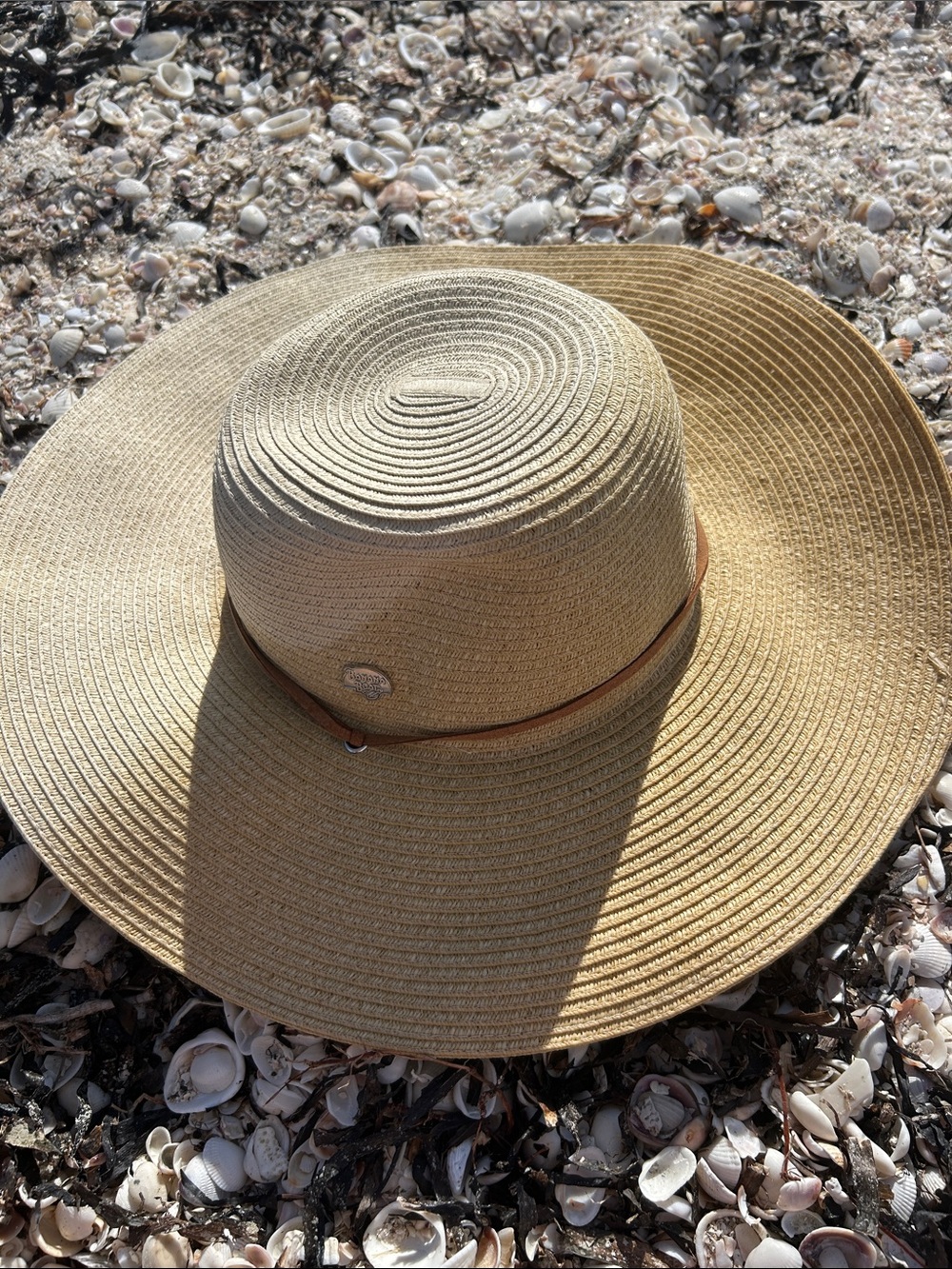 Classic Natural Straw Sun Hat with Leather Band